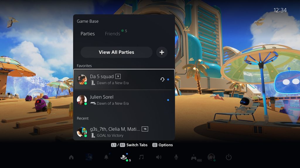 PS5 Game Base — Social Experience